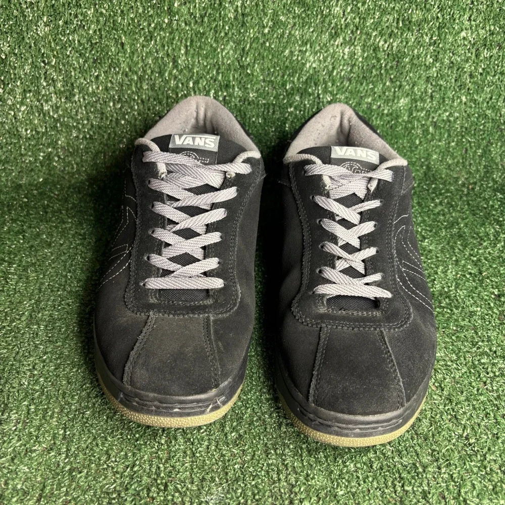 Vans Wally Two Suede Skateboard Low Top Vintage Y2K Sneakers Black Mens Sz‎ 10.5